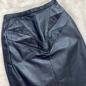 Vintage Leather Skirt